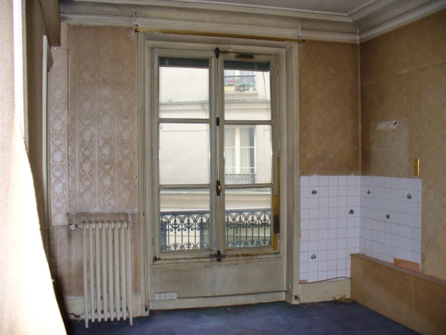 Réhabilitation Agence bancaire Paris Appartement avant travaux